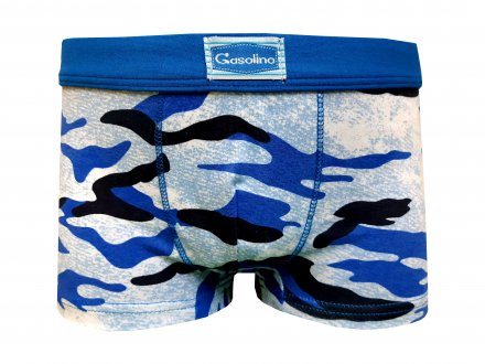Gasolino boxerky chlapecké maskáč 2583 modré